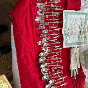 Elegant Silver Cutlery Set